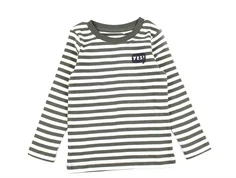 Name It dusty olive stribet bluse